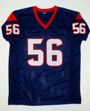 Brian Cushing Autographed Blue Pro Style Jersey- JSA Witnessed Authenticated
