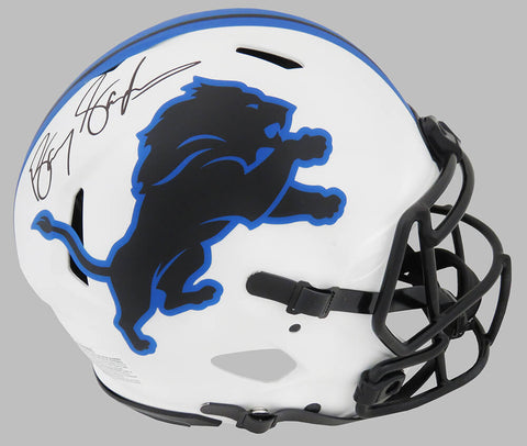 Barry Sanders Signed Lions Lunar Eclipse Riddell Speed Authentic Helmet (SS COA)