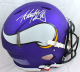 Adrian Peterson Autographed Vikings F/S Speed Authentic Helmet- Beckett W Holo