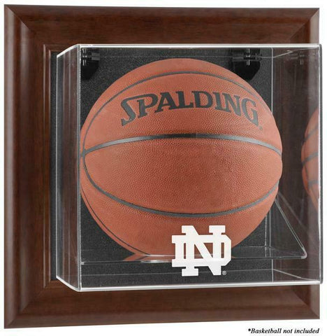 Irish Brown Framed Wall-Mountable Basketball Display Case-Fanatics