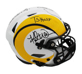 Multi-Player Signed Los Angeles Rams Speed Flex Auth Lunar Helmet with 4 Sigs