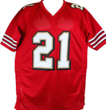 Frank Gore Autographed Red W/ Black & Gold Pro Style Jersey-Beckett W Hologram