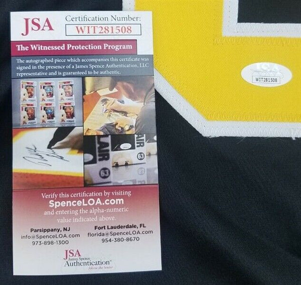 CUSTOM NHL BOSTON BRUINS GERRY CHEEVERS AUTOGRAPHED SIGNED JERSEY XL JSA