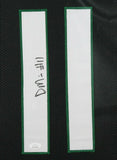 DENZEL MIMS (Jets black TOWER) Signed Autographed Framed Jersey JSA