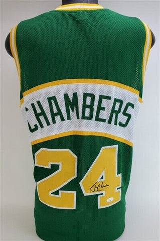 Tom Chambers Signed Seattle Supersonic Jersey (JSA COA) 4xAll Star Power Forward