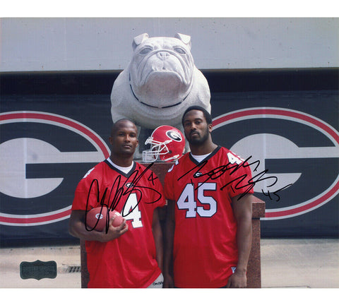 Champ & Boss Bailey Signed Georgia Bulldogs Unframed 8x10 Photo - In front Dawg