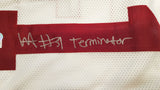 Alabama Will Anderson Autographed White Jersey Terminator Beckett WW05299
