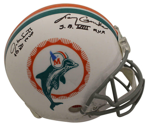Larry Csonka & Jake Scott Signed Miami Dolphins Authentic TB Helmet JSA 23812