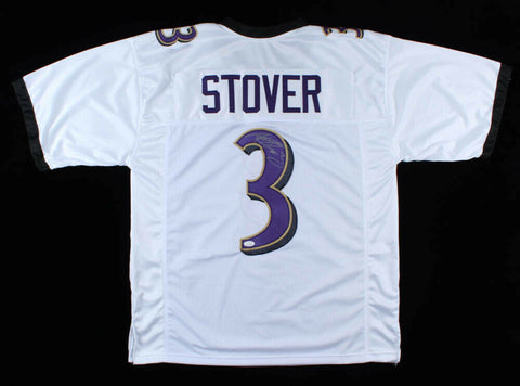 Matt Stover Signed Ravens Jersey (JSA COA) Baltimore 2xSuper Bowl Champ / Kicker
