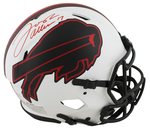 Bills Josh Allen Signed Lunar Riddell Full Size Speed Proline Helmet BAS Witness