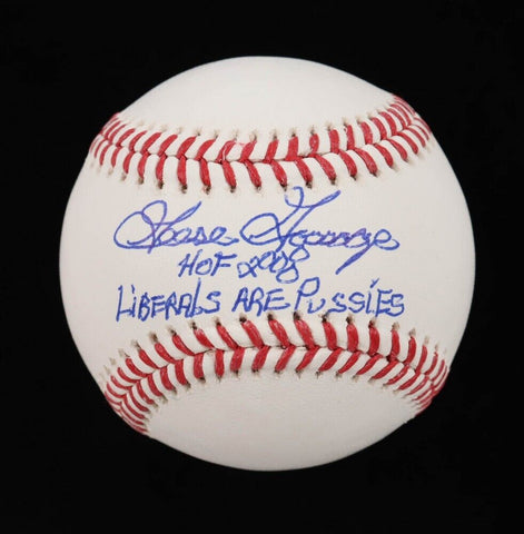 Goose Gossage Signed ML Baseball Ins "HOF 2008 & Liberals Are Pussies" (Beckett)