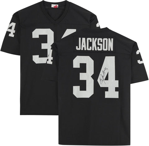 Bo Jackson Oakland Raiders Signed Black Mitchell & Ness Authentic Jersey