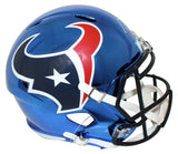 JJ Watt Autographed Houston Texans Chrome Replica Helmet As Is JSA 25351