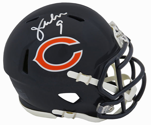 Jim McMahon Signed Chicago Bears Riddell Speed Mini Helmet - (SCHWARTZ COA)