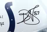 Reggie Wayne Autographed Colts F/S Flash Speed Authentic Helmet w/insc.-BAW Holo