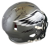 Eagles QBs (5) McNabb, Jaworski, +3 Signed Flash F/S Speed Proline Helmet BAS