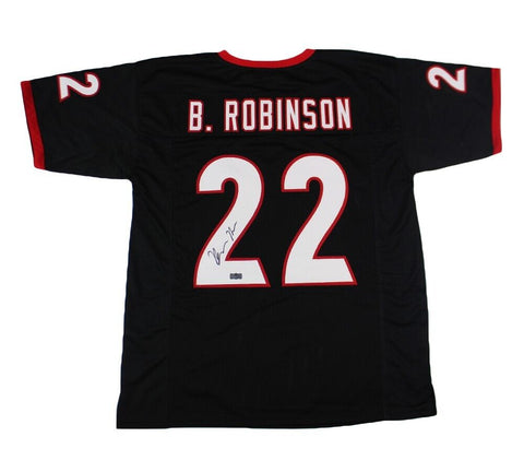 Branson Robinson Signed Georgia Custom Black Jersey