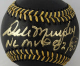 Dale Murphy Autographed Rawlings OML Black Baseball w/ NL MVP-Beckett