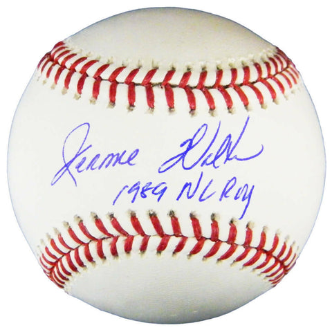 JEROME WALTON Signed Rawlings Official MLB Baseball w/1989 NL ROY - SCHWARTZ