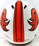 Champ Bailey Autographed Denver Broncos F/S Lunar Speed Helmet- Beckett W*Orange