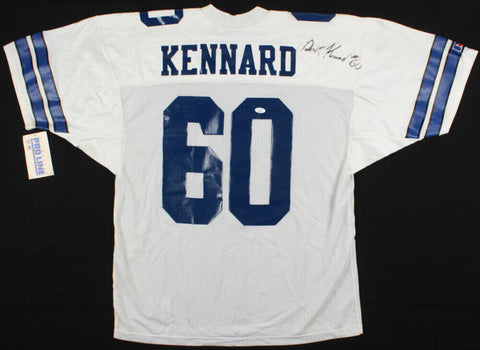 Derek Kennard Signed Dallas Cowboys Russell Athletic NFL Style Jersey (JSA COA)