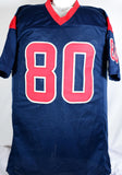 Andre Johnson Autographed Blue Red # Pro Style Jersey- Beckett W Hologram *Black