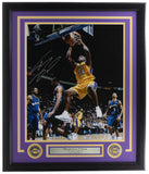 Shaquille O'Neal Signed Framed 16x20 L.A. Lakers Dunk Photo BAS ITP