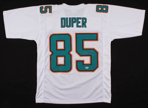 Mark "Super" Duper Signed Miami Dolphins Jersey PSA /3xPro Bowl(1983,1984,1986)