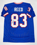 Andre Reed HOF Autographed Blue Pro Style Jersey- JSA W Authenticated