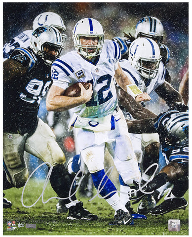 ANDREW LUCK Hand Signed 16 x 20 "Downpour" Photograph PANINI LE 4/25