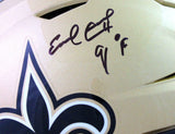 Earl Campbell Autographed New Orleans Saints F/S SpeedFlex Helmet W/ HOF- JSA W