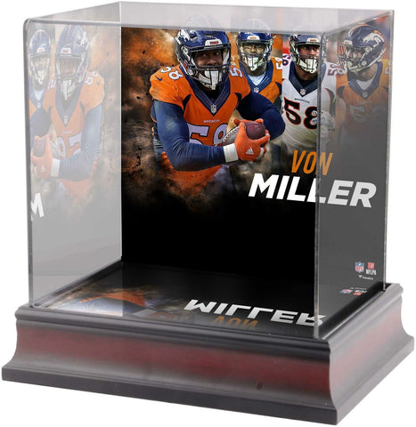 Von Miller Denver Broncos Deluxe Mini Helmet Case - Fanatics