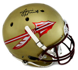 Jameis Winston Signed Florida State Seminoles Schutt Full Size Gold NCAA Helmet