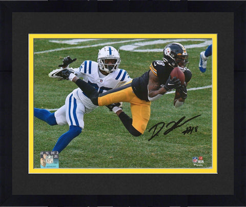 Framed Diontae Johnson Steelers Signed 8x10 Leaping Photograph