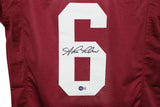 Shane Lechler Autographed College Style Maroon XL Jersey Beckett BAS 34187