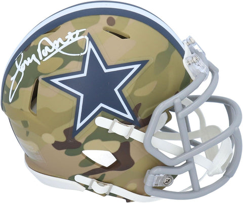 Tony Dorsett Dallas Cowboys Signed Riddell CAMO Alternate Speed Mini Helmet