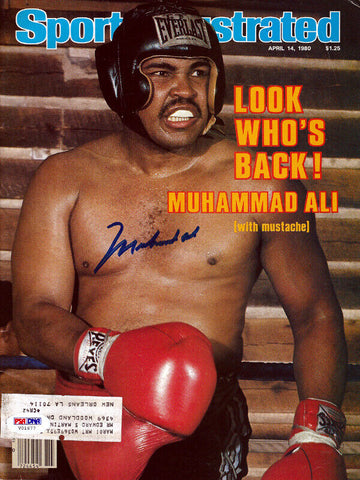 Muhammad Ali Autographed Signed Sports Illustrated Magazine PSA/DNA #V01677