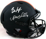 Baker Mayfield Nick Chubb Signed Browns F/S Authentic Eclipse Helmet- Beckett