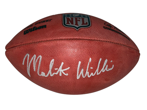 MALIK WILLIS SIGNED TENNESSEE TITANS OFFICIAL NFL DUKE WILSON FOOTBALL BECKETT