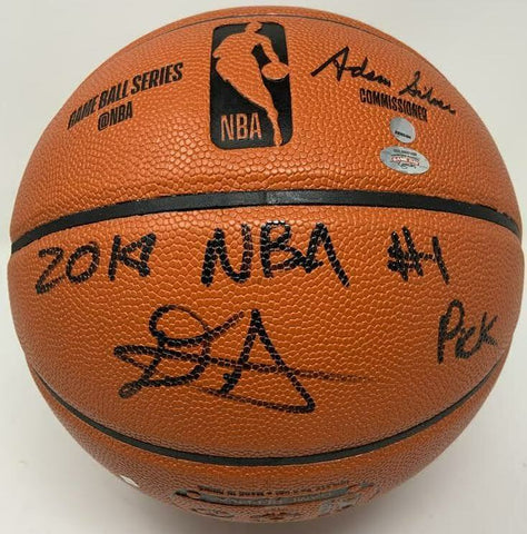 DEANDRE AYTON Phoenix Suns Autographed 2018 NBA #1 Pick Basketball GDL LE 18/22