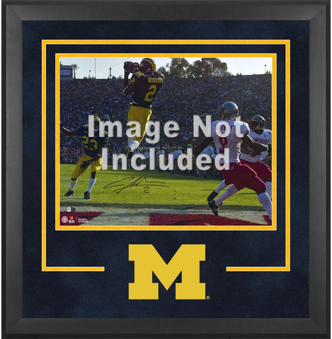 Michigan Wolverines Deluxe 16x20 Horizontal Photo Frame w/Team Logo