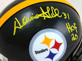 Donnie Shell Signed Pittsburgh Steelers Mini Helmet w/ HOF- Beckett W Holo*Y