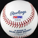 Rays Jesse Crain Signed Authentic OML Baseball Autographed PSA/DNA #V18194