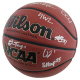 Kentucky (12) Calipari, Washington Collins Signed Wilson NCAA Basketball BAS Wit
