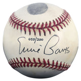 Cubs Ernie Banks Signed Thumbprint Baseball LE #'d/200 w/ Display Case BAS