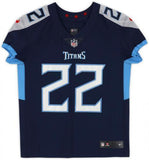 Framed Derrick Henry Tennessee Titans Autographed Navy Nike Elite Jersey