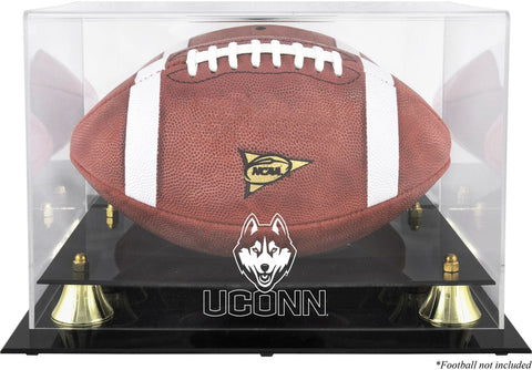 UConn Huskies Golden Classic Logo Football Display Case-Fanatics