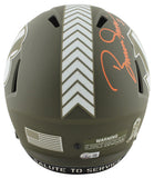 Bengals Boomer Esiason "MVP" Signed Salute To Service F/S Speed Rep Helmet BAS W