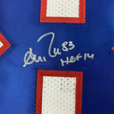 Autographed/Signed ANDRE REED HOF 14 Buffalo White Football Jersey PSA/DNA COA