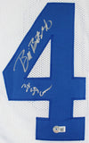 Bill Bates "3x SB Champ" Authentic Signed White Pro Style Jersey BAS Witnessed